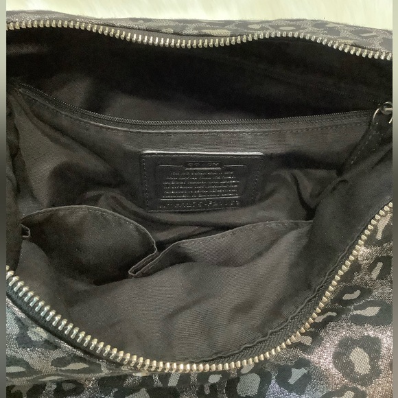 LIKE NEW Coach Ocelot Leopard Shoulder/Hobo Bag Purse - Picture 8 of 13